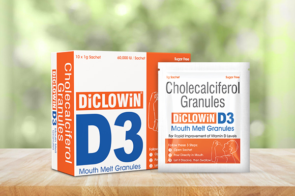 DiCLOWiN D3 Mouth Melt Granules