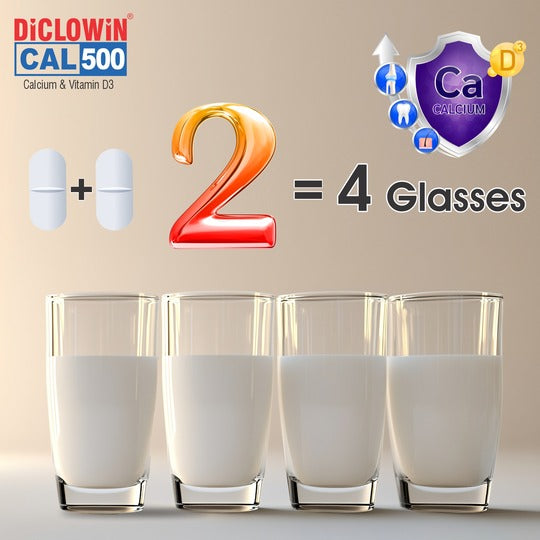 Best Body Pain killer Tablet - DICLOWIN 500 Tablet